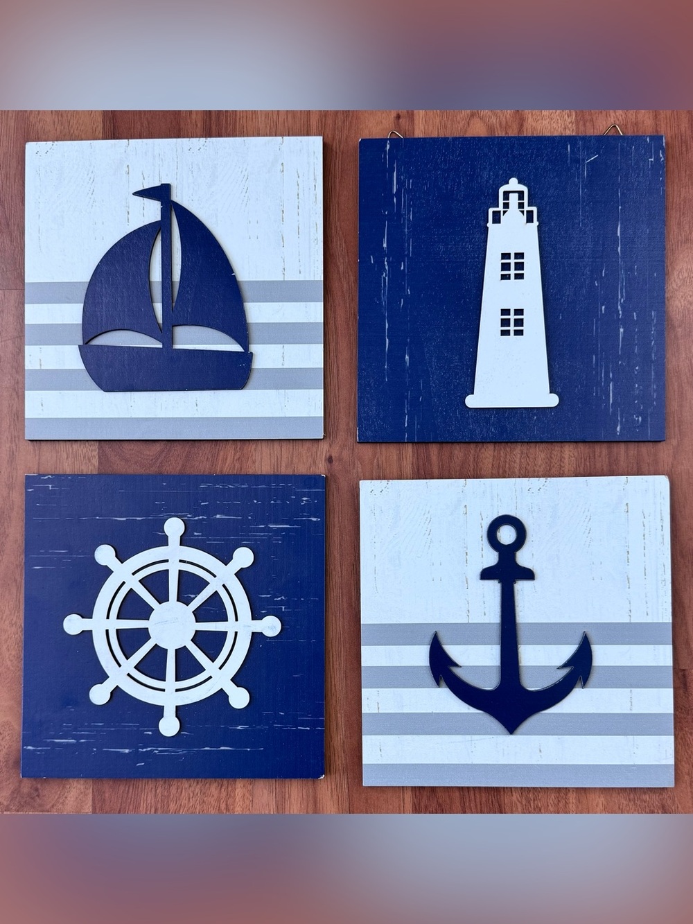 New 4-piece Nautical Wall Decor